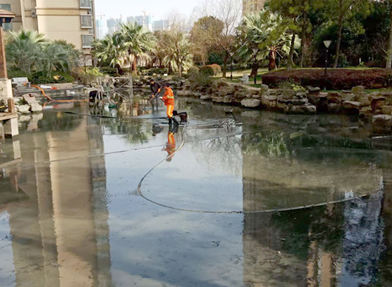 永年景观池淤泥清理